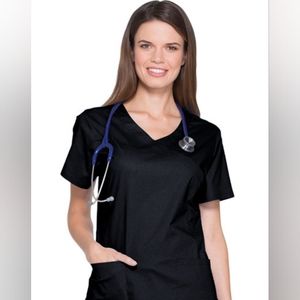 ScrubStar. Top. Black.  Size Medium.